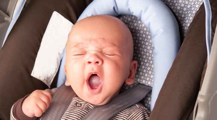 Newborn in car seat