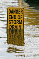 Flooded waterway